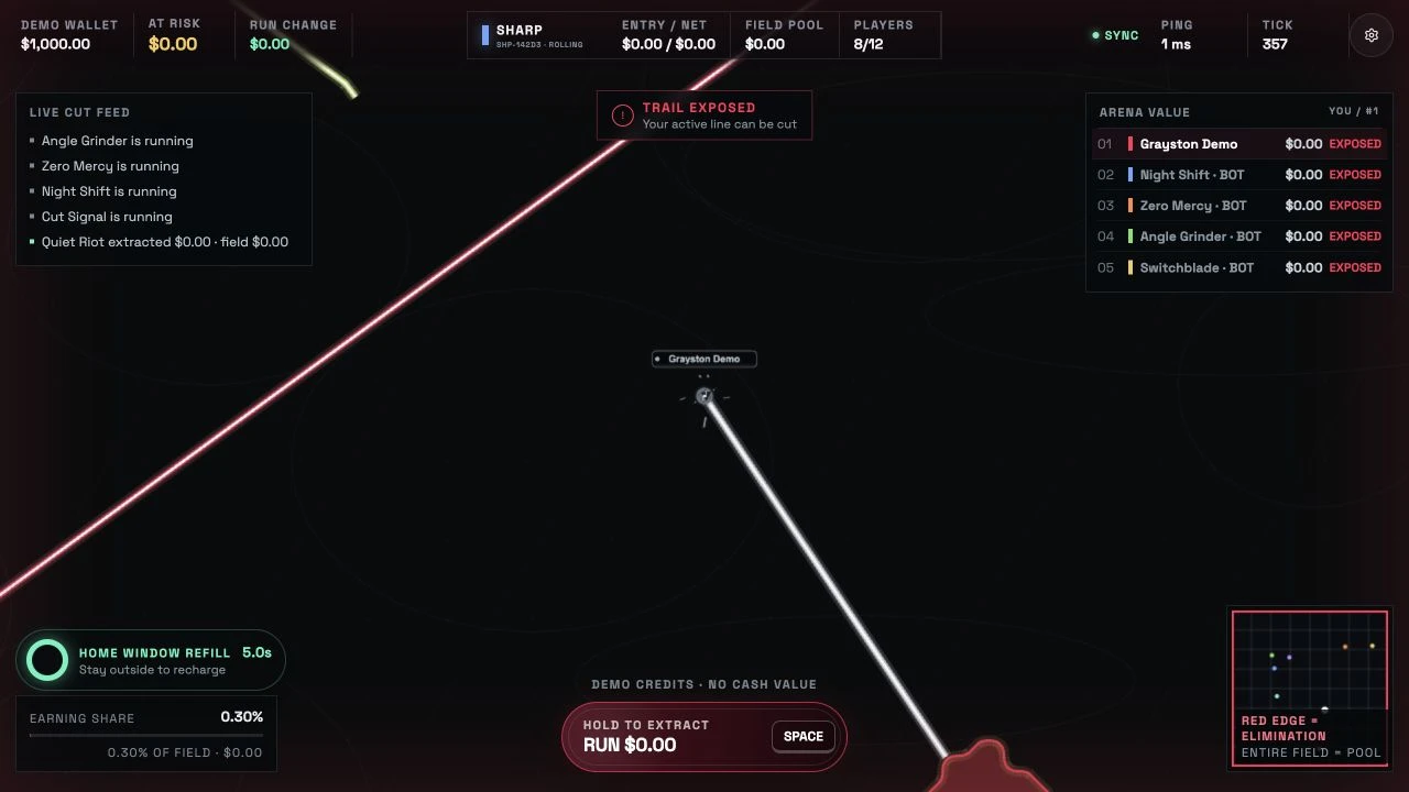 Cut N' Run product interface