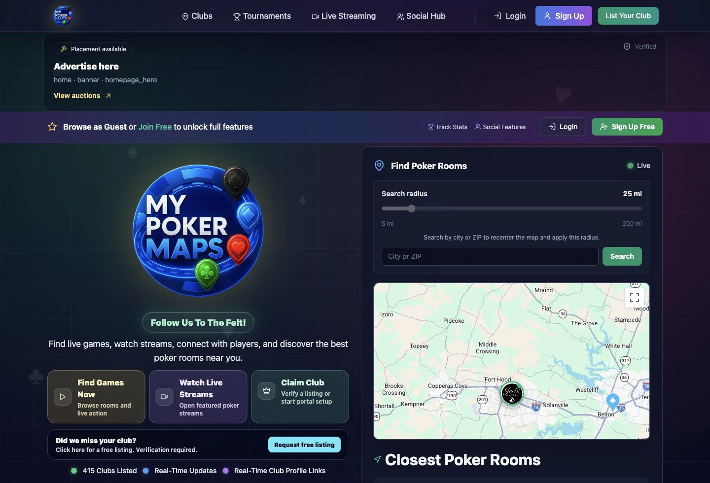 MyPokerMaps product interface