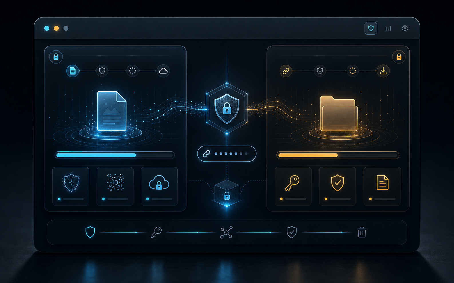 QrystalDrop secure rooms and encrypted custody product visual